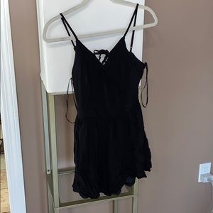Black fully lined romper